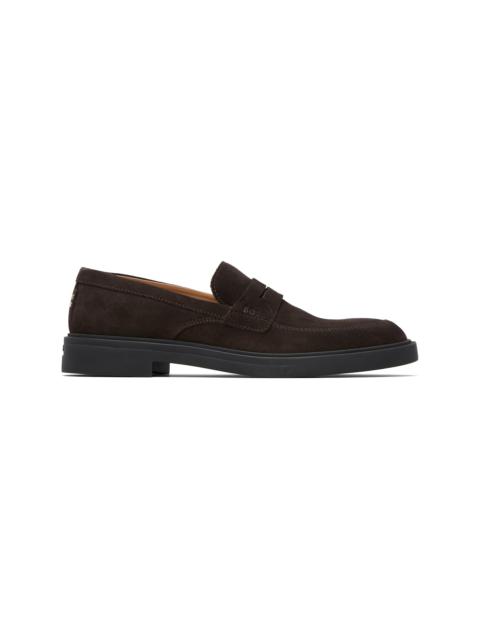 BOSS Brown Suede Loafers