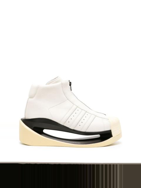 Y-3 Gendo Pro 3-stripes cut-out leather boots