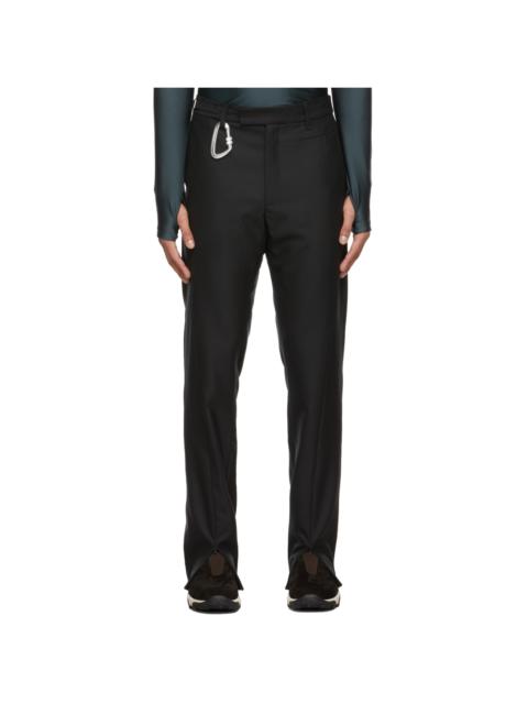 HELIOT EMIL™ Black Wool Slim Trousers