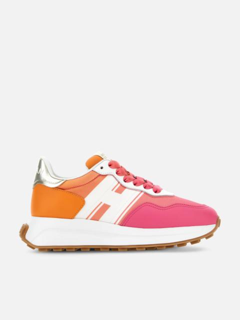 Sneakers Hogan H641 White Orange Pink
