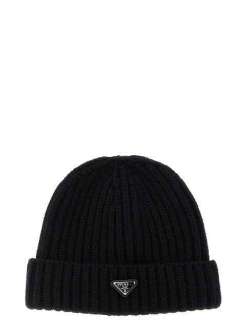 Prada Triangle Logo Beanie