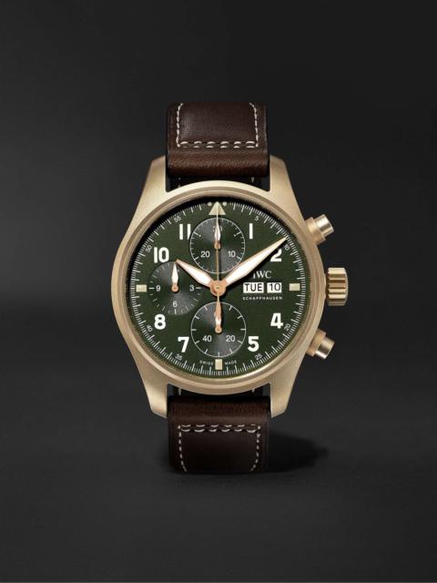 IWC Schaffhausen Pilot's Spitfire Automatic Chronograph 41mm Bronze and Leather Watch, Ref. No. IW387902