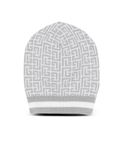 Wool hat with Balmain monogram