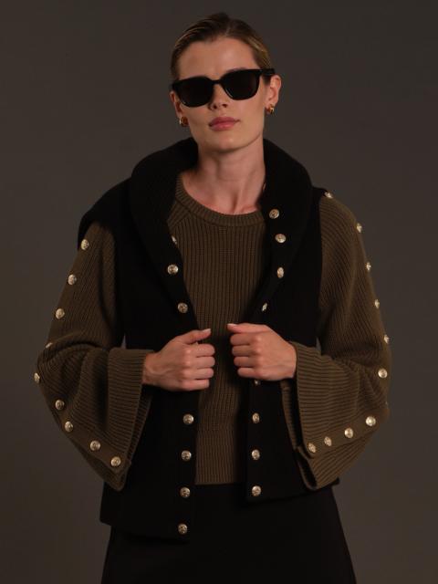 525 america 525 X DL10C: Greene Button-Sleeve Cotton Pullover