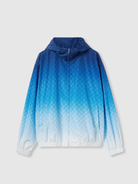 GUCCI Printed technical poplin zip jacket