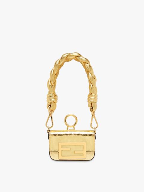 FENDI Gold leather charm