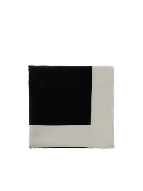 Rick Owens DRKSHDW WOVEN PASHMINA SCARF - MILK BLACK