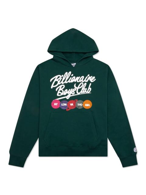 BILLIONAIRE BOYS CLUB SCRIPT HOODIE - RAIN FOREST