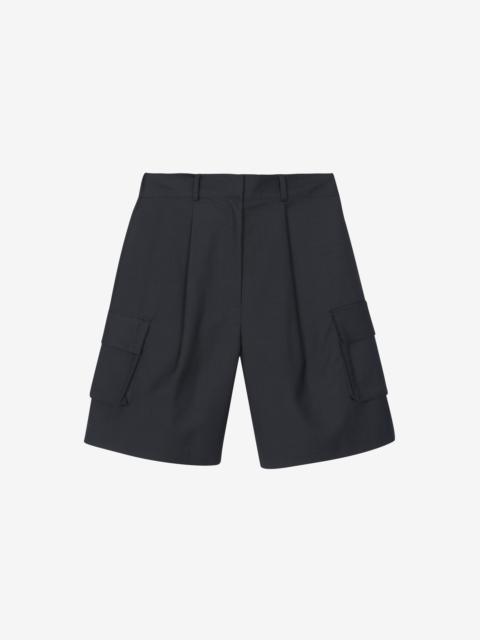 The Frankie Shop Nersac Cargo Bermuda Shorts - Charcoal