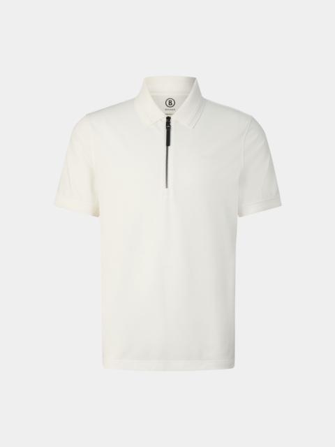BOGNER Timo piqué polo shirt in Off-White