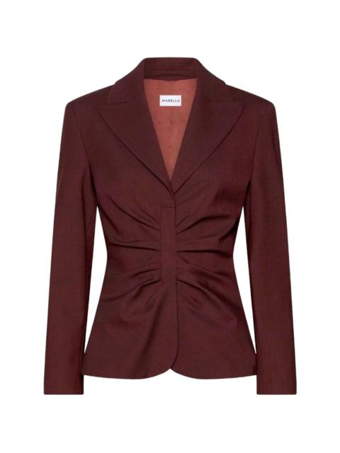 MARELLA ruched single-breasted blazer