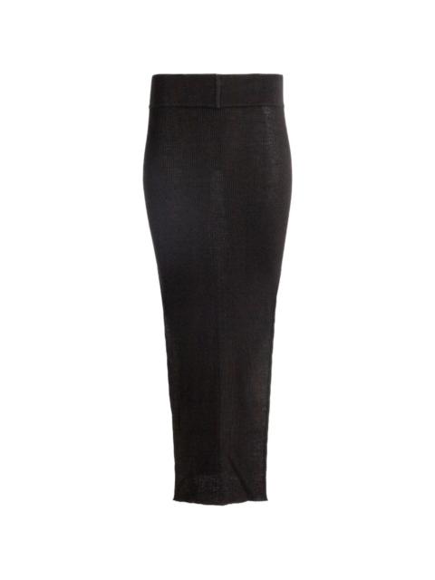 Rick Owens high-waist maxi skirt