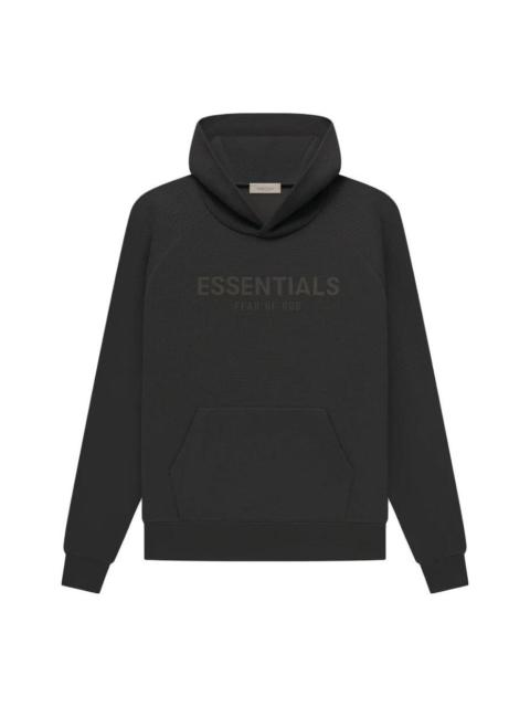 Fear of God Essentials SS23 waffle Raglan Hoodie 'off Black' FOG-SS23-037