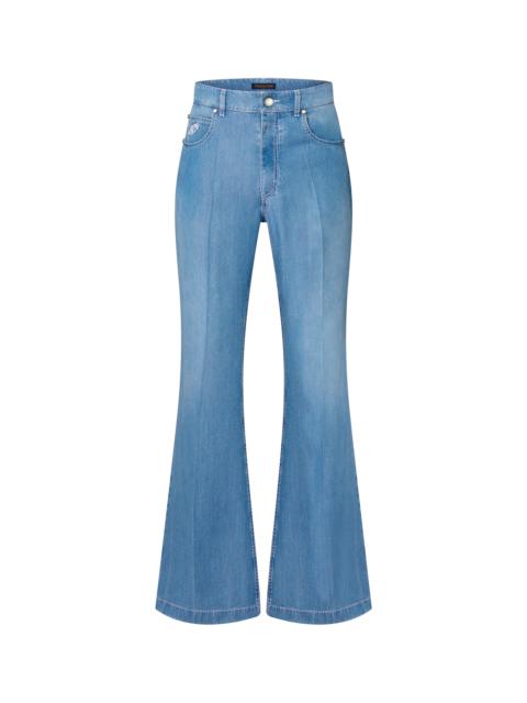 Louis Vuitton Flared Chambray Pants