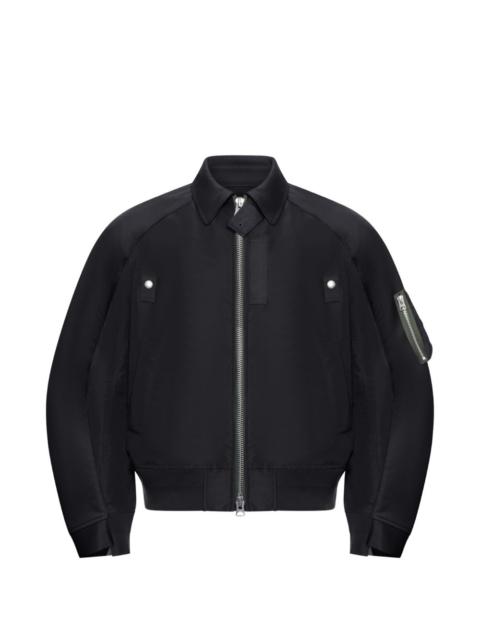 sacai chino zip bomber jacket