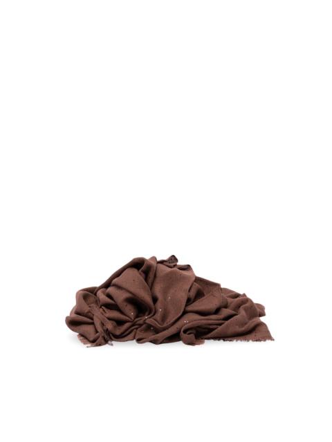 Brunello Cucinelli Cashmere And Silk `Diamond` Yarn Scarf