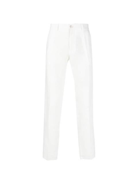 mid-rise tailored trousers