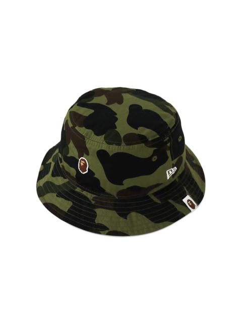 A BATHING APE® BAPE 1st Camo New Era Bucket Hat 'Green'