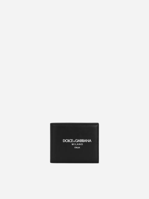 Dolce & Gabbana Calfskin bifold wallet with logo