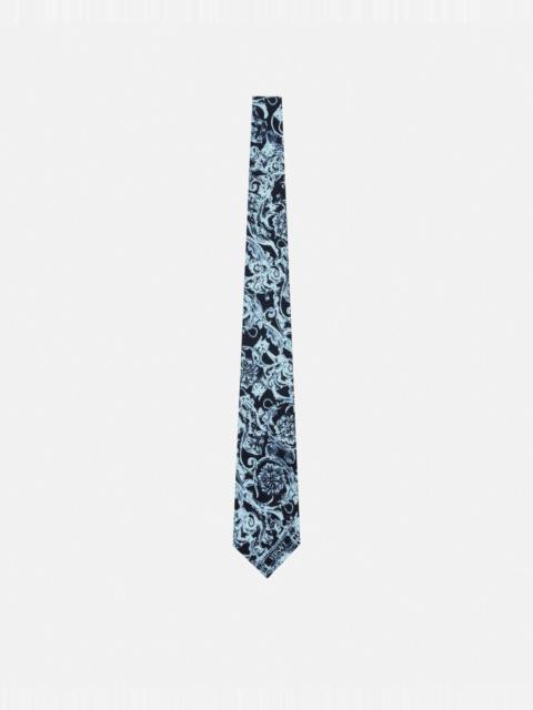 Barocco Stencil Silk Tie