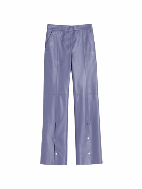 snap split flared trousers