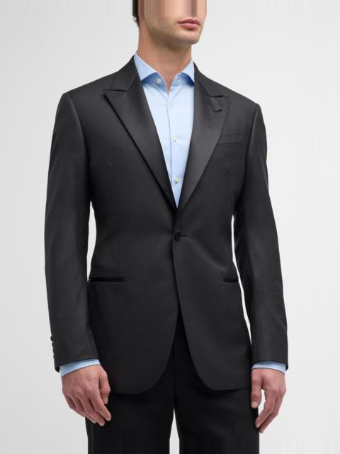 Men's Diagonal Jacquard Dinner Jacket