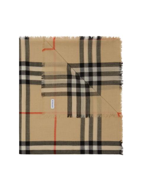 Vintage Check wool scarf