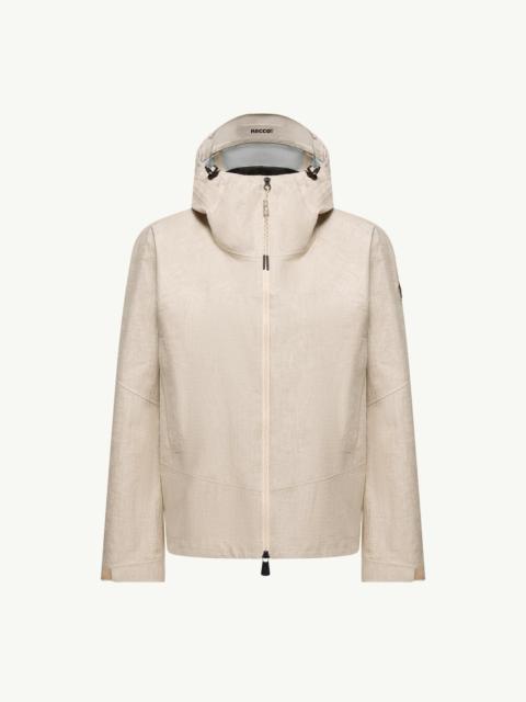 Moncler Grenoble Chartres Linen Blend Hooded Jacket