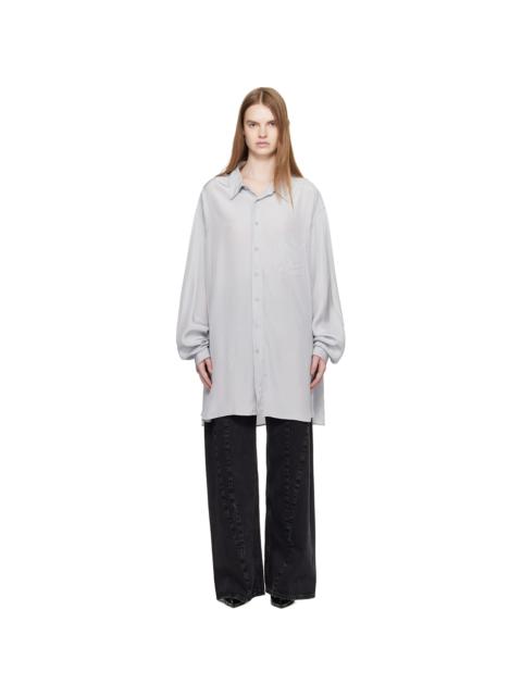 Maison Margiela Gray Long-Sleeved Shirt