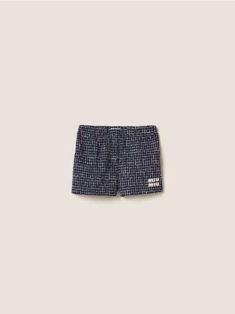 Miu Miu Checked tweed shorts