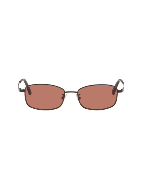 Our Legacy Black Rectangular 'Librarian' Sunglasses