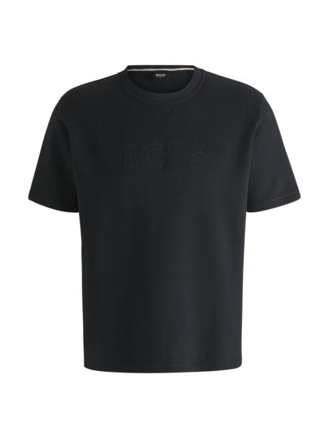COTTON-TERRY T-SHIRT WITH EMBROIDERED LOGO