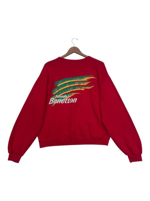 Other brands United Colors Of Benetton - Vintage Benetton Formula 1 Backhit Logo Baggy sweatshirt