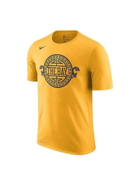 Nike Golden State Warriors City Edition Dry Tee 'Yellow' AA6703-739