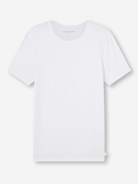 Derek Rose Men's Underwear T-Shirt Alex Micro Modal Stretch White