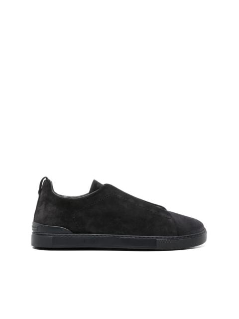 Triple Stitch suede sneakers