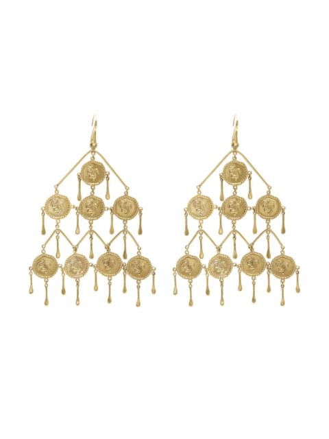 ALÉMAIS Le Jardin Coin Chandalier Earrings