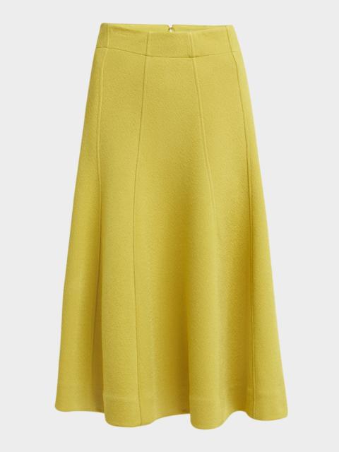 Jil Sander Paneled Midi A-Line Skirt