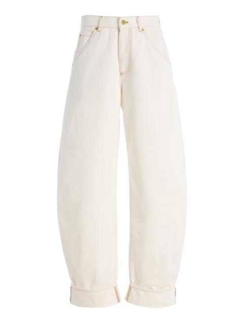 DARKPARK Khris Barrel-Leg Denim Pants white