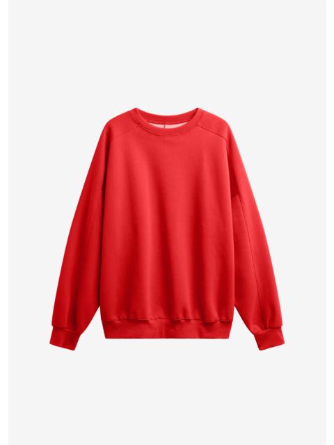 The Frankie Shop Lonay Balloon Sleeve Sweatshirt - Red