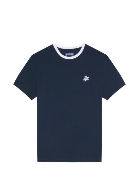 Vilebrequin contrast-trim turtle-motif T-shirt