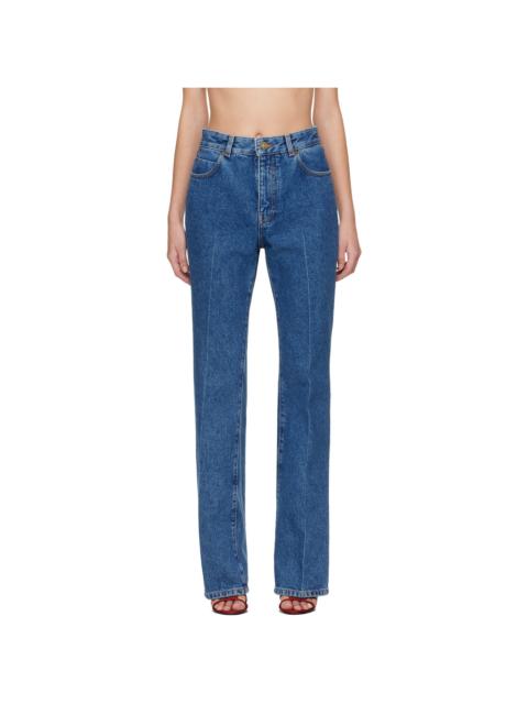 Balmain Blue Boot Cut Jeans