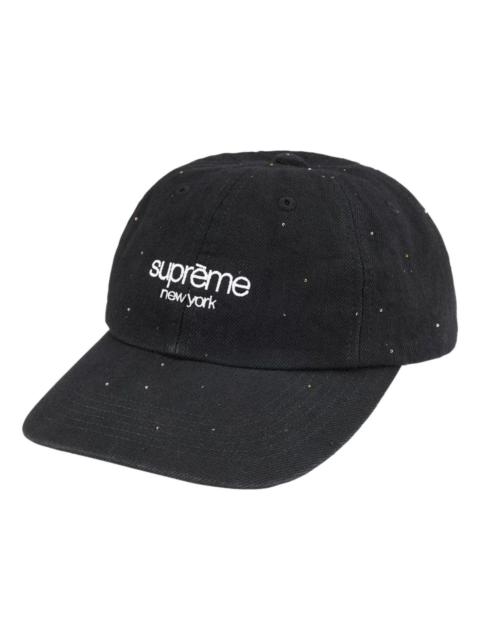 Supreme Supreme SS26 Sequin Denim Classic Logo 6-Panel 'Black' SUP-SS26-1065-BLK