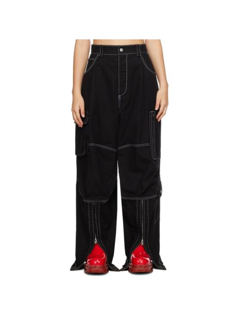 We11done Black Topstitching Jeans