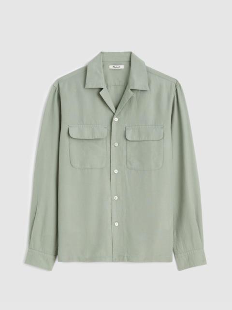 Madewell The Long-Sleeve Camp Shirt in Archive Linen Blend