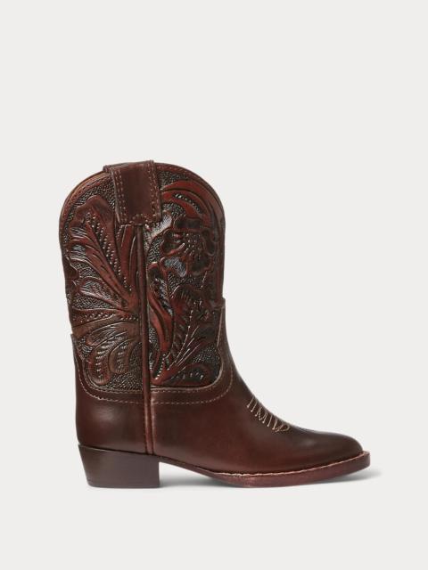 RRL by Ralph Lauren Mini Plainview Hand-Tooled Leather Boot