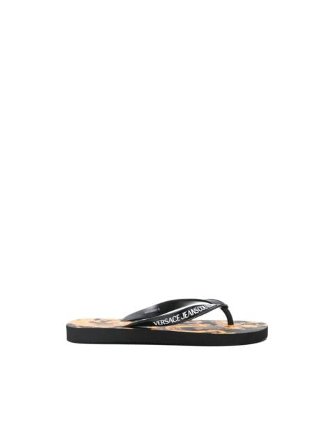 VERSACE JEANS COUTURE logo-detail flip-flops