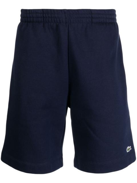 LACOSTE logo-patch track shorts