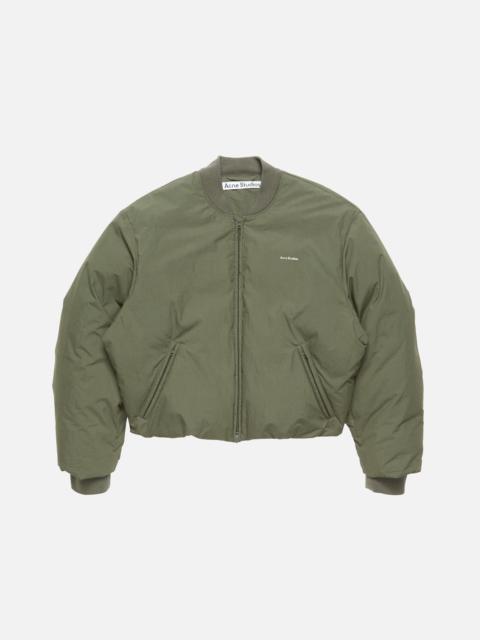 Acne Studios Down bomber jacket - Cedar green