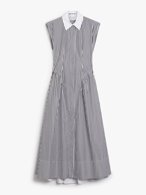 Sportmax LOCUSTA Long poplin dress